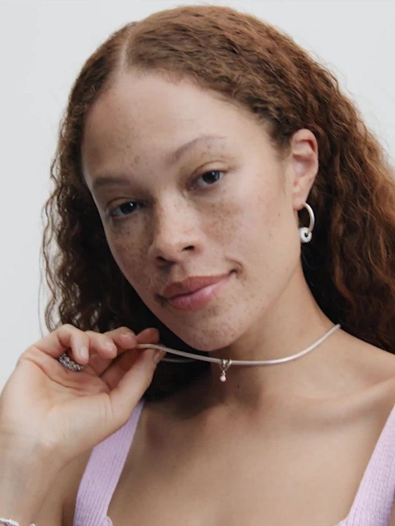 Two-tone Wrapped Heart Charm