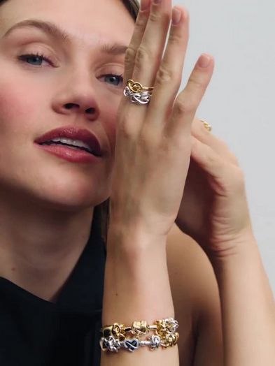 Pandora Moments Sparkling Infinity Heart Clasp Snake Chain Bracelet