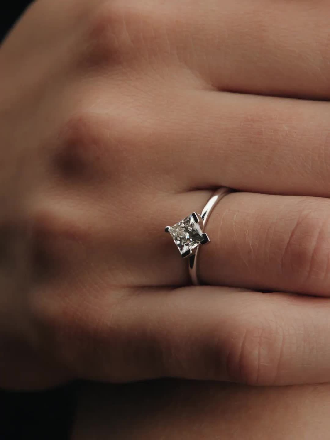 FINAL SALE - Pandora Nova 14k White Gold Lab-grown Diamond Ring