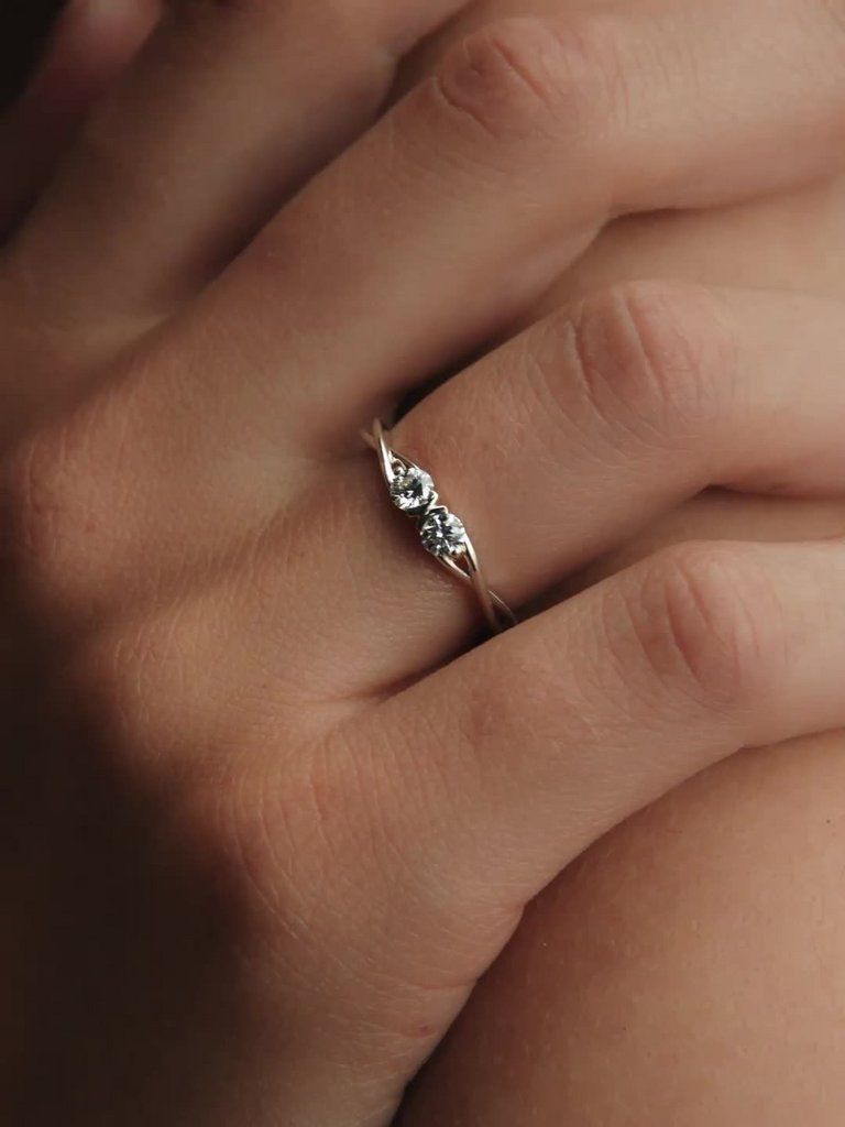 Pandora Infinite Sterling Silver Double-Facing Lab-grown Diamond Ring