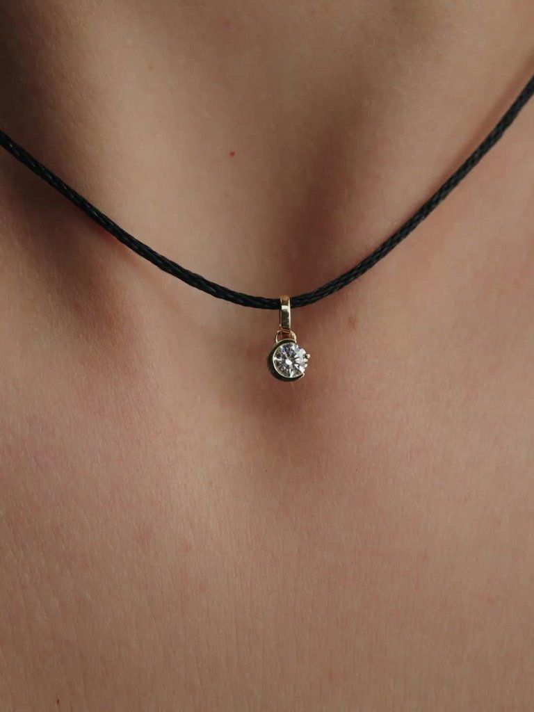 Pandora Talisman 14k Gold Lab-grown Diamond Moon Pendant