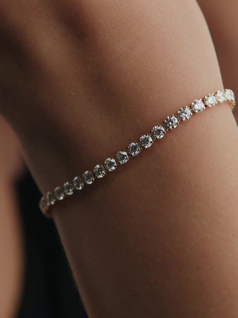 Pandora Era 14k Gold Lab-grown Diamond Tennis Bracelet