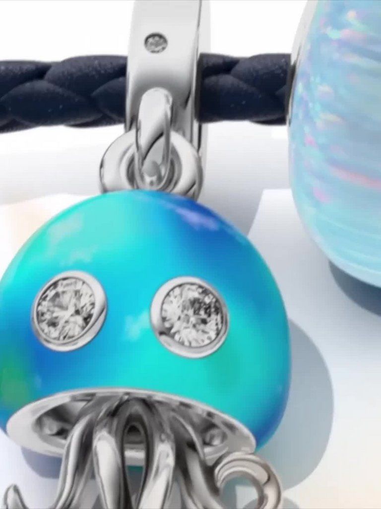 Color-changing Jellyfish Dangle Charm