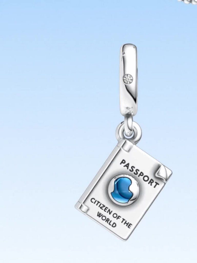 Openable Passport Dangle Charm