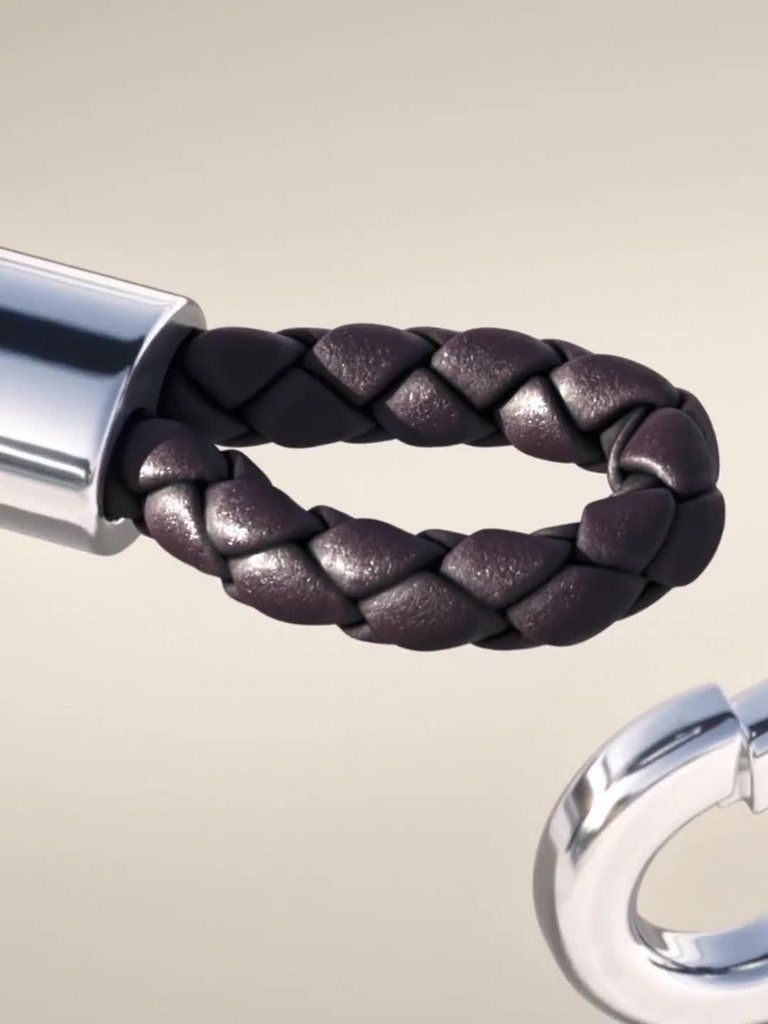 Pandora Moments Brown Braided Double Leather Bracelet