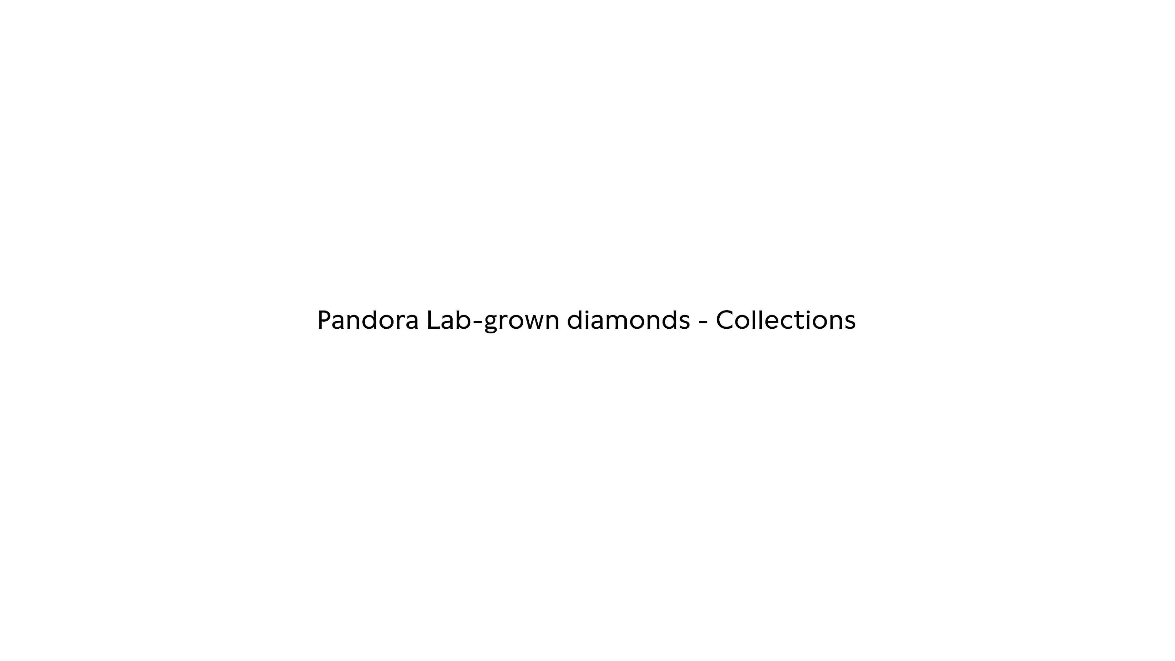 Pandora Lab Grown Diamonds Collections