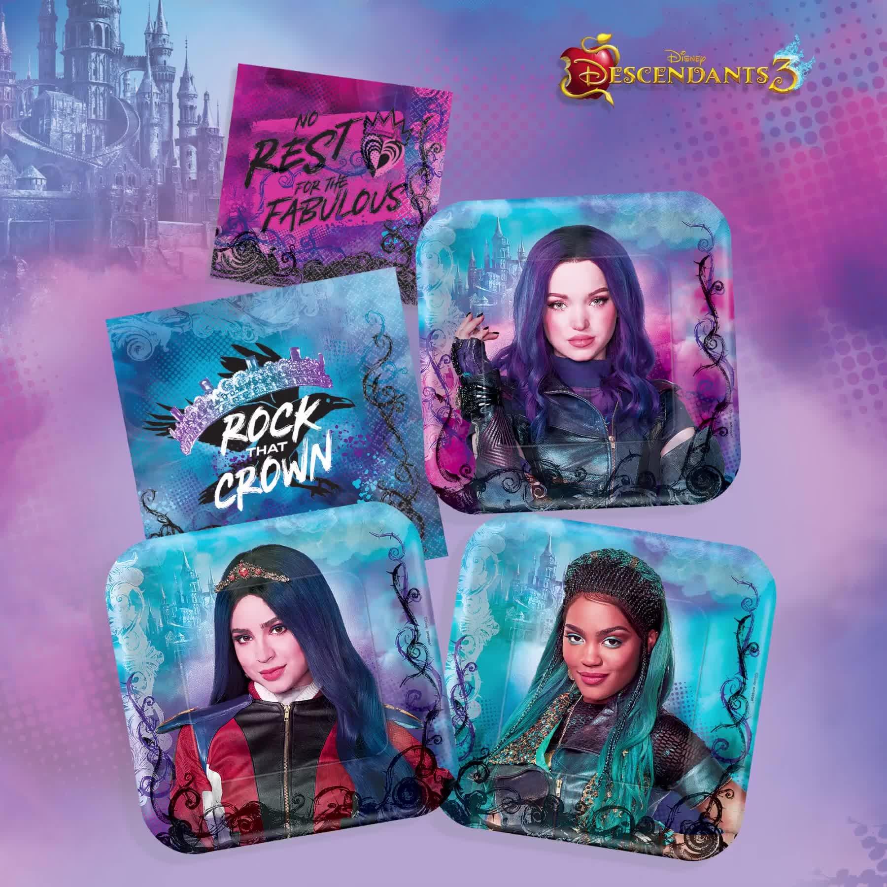 Descendants 3 Dessert Plates 8ct