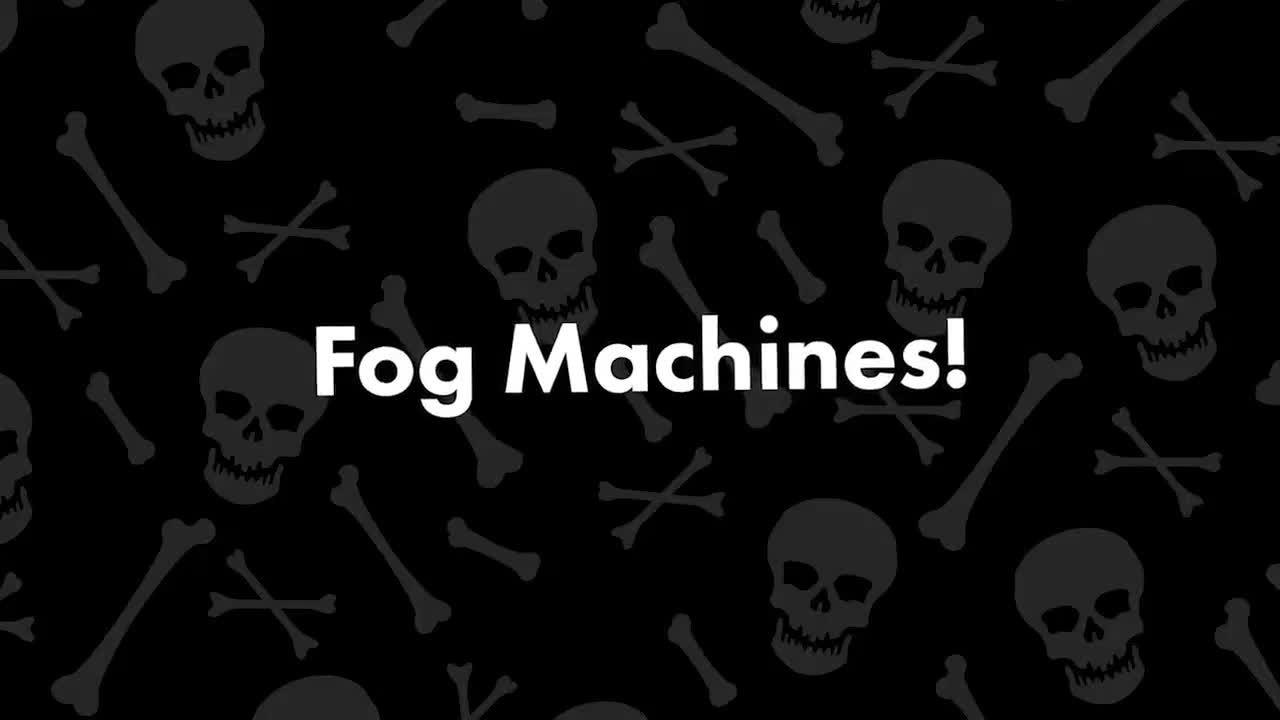 1000W Skeleton Coffin Fog Machine Party City