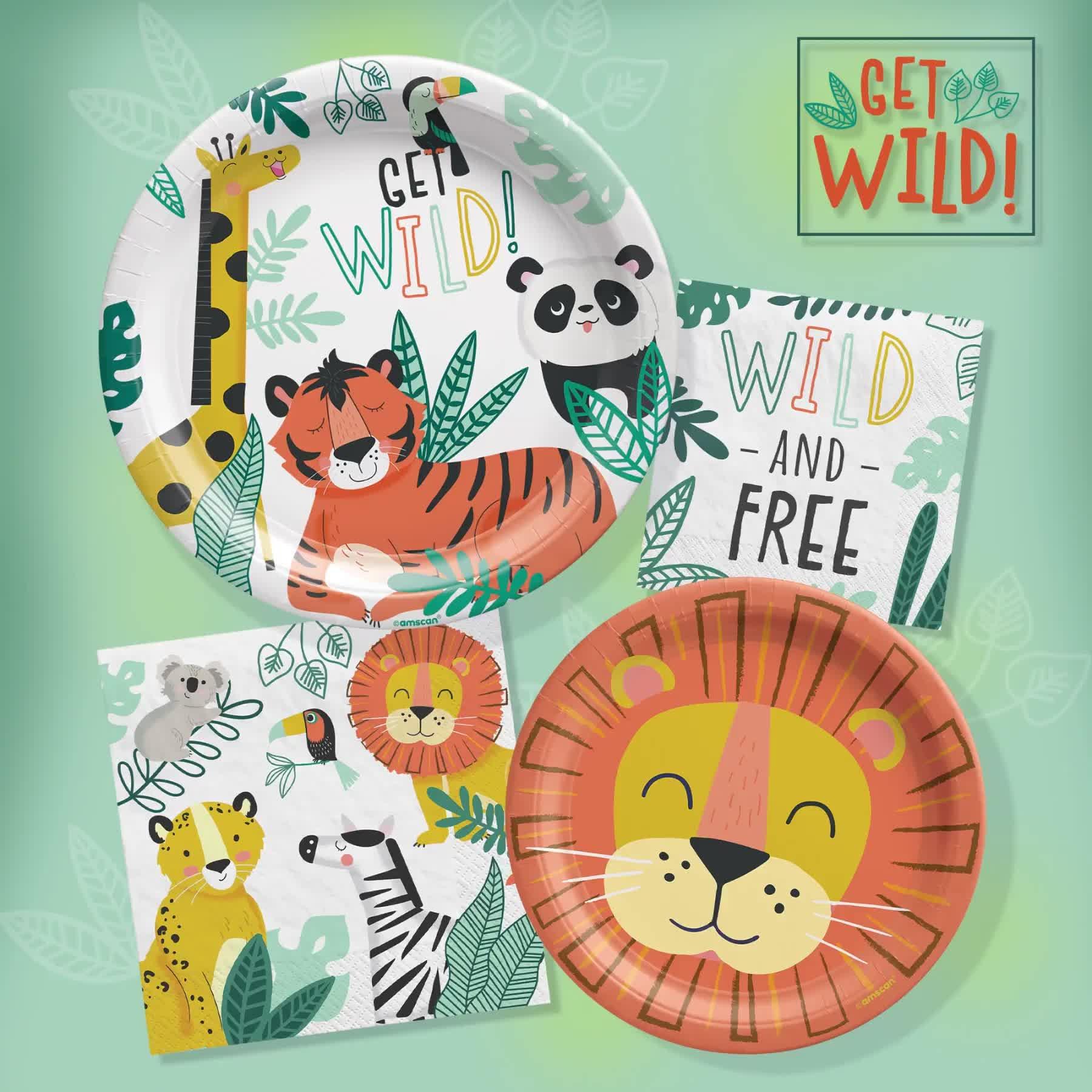 Get Wild Lion Paper Dessert Plates, 7in, 8ct