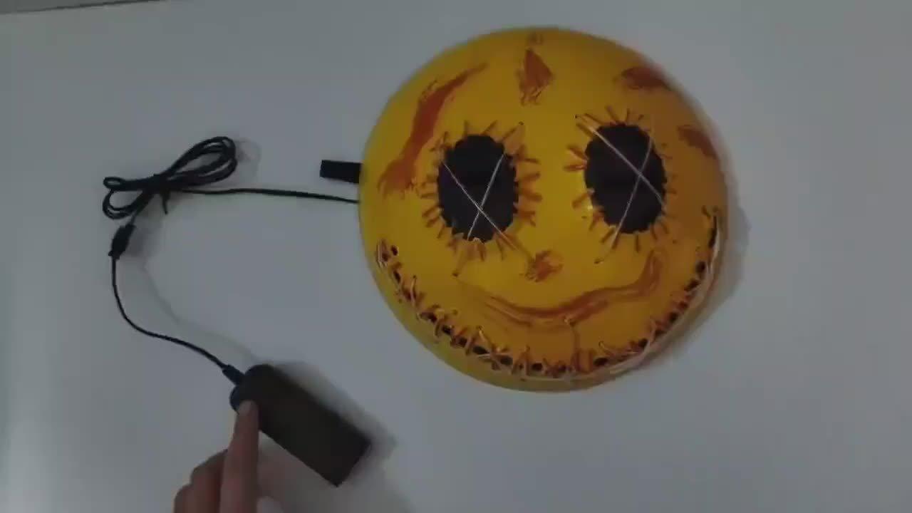 Light-Up Smiley Face Mask, 16in