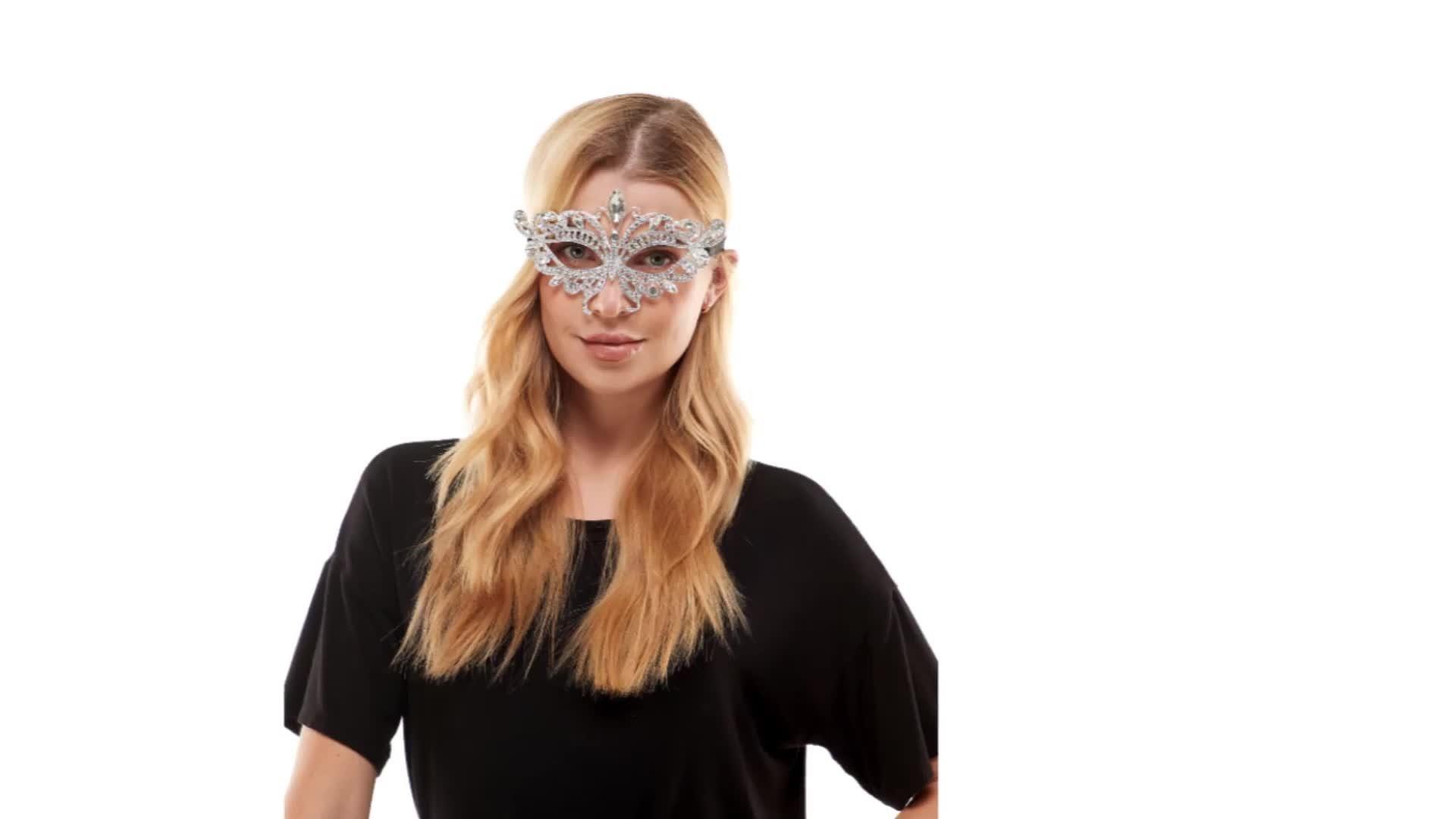 Adult Silver Butterfly Masquerade Mask