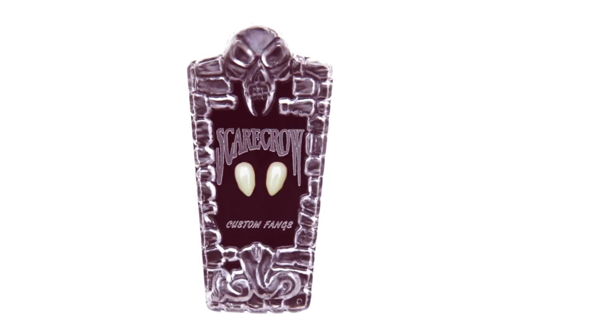 Scarecrow™ Small Deluxe Vampire Fang Set, 14mm, 2pc