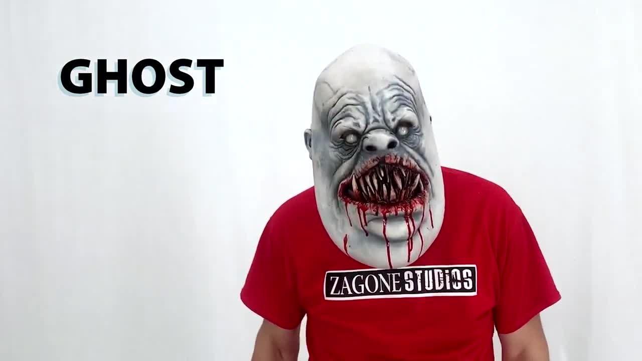 Adult Blood Feeder Ghost Latex Mask - Zagone Studios