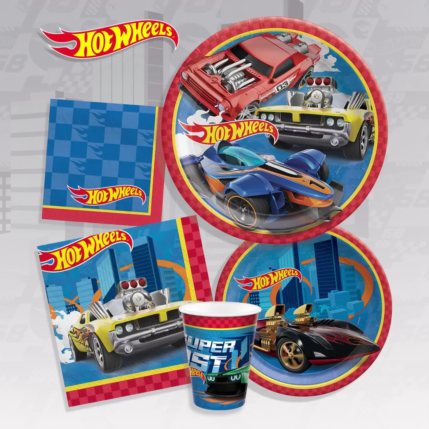 Hot Wheels Dessert Plates, 7in, 8ct
