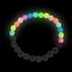 Glow-in-the-Dark Kandi Beaded Bracelets, 5pc