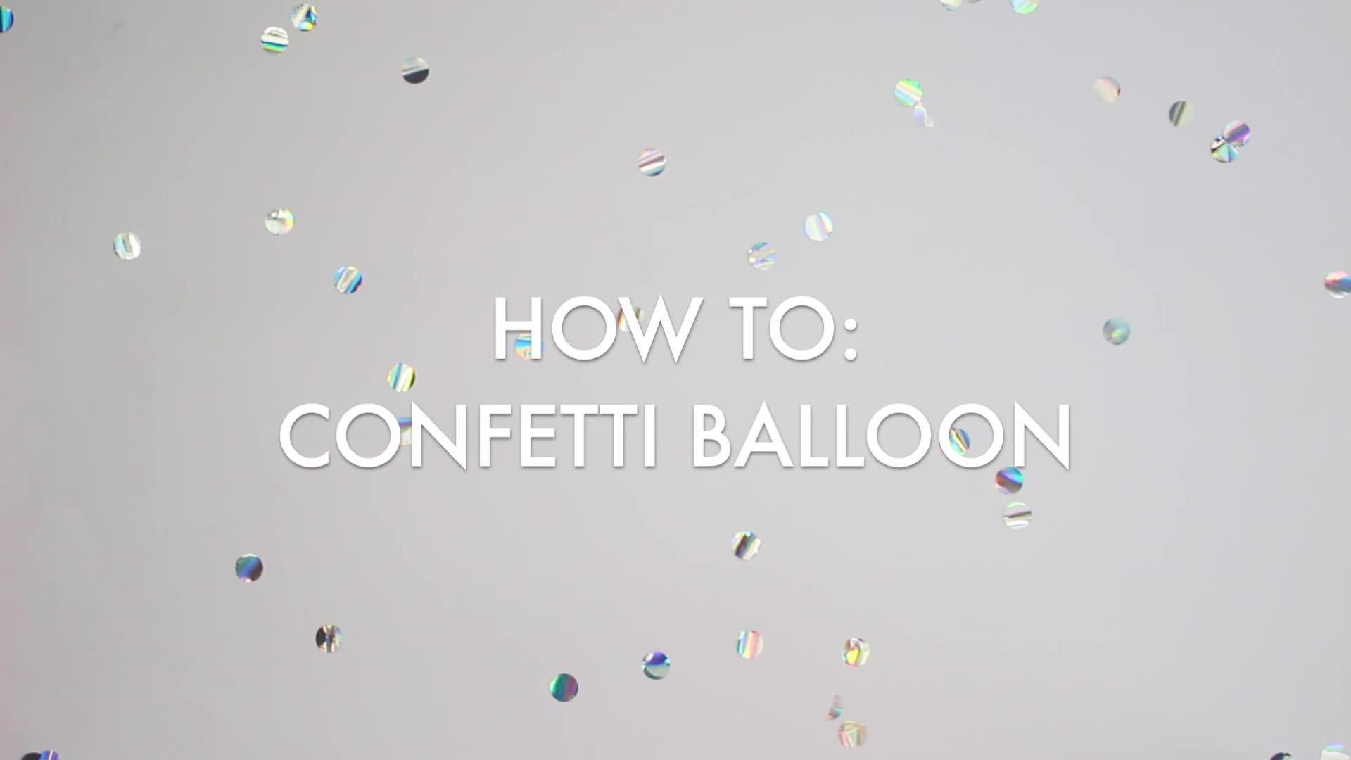 1ct, 24in, Confetti Balloon with Tassel Tail