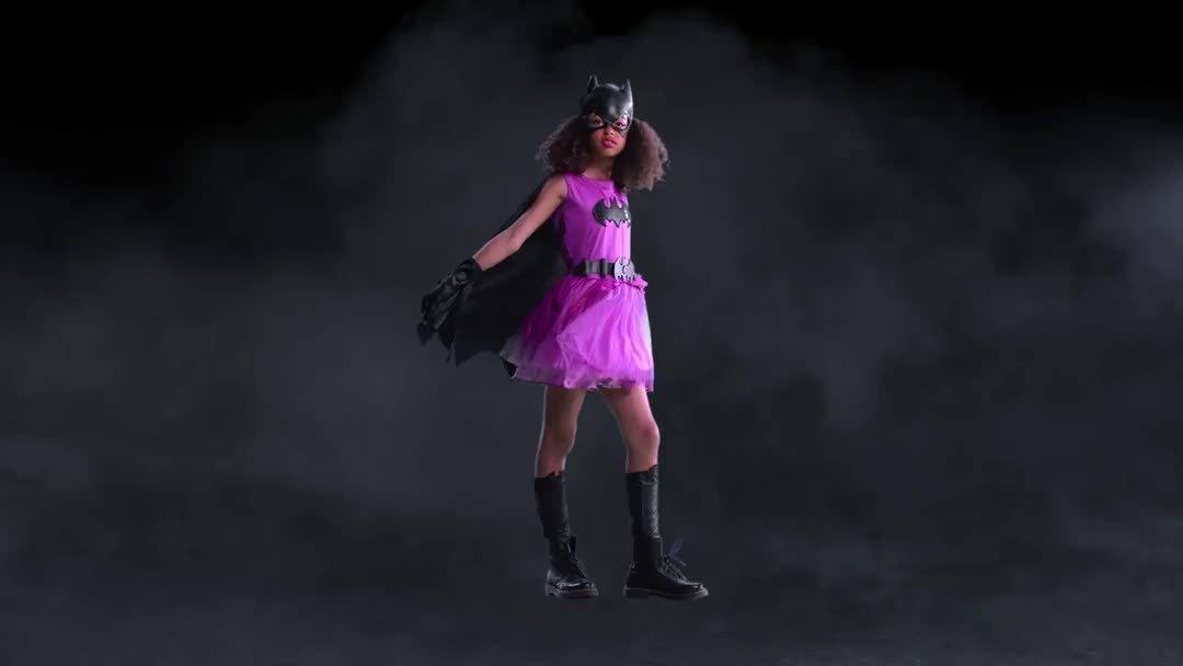 Girls Purple Batgirl Costume