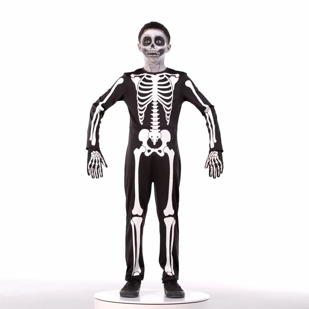 Boys Glow-in-the-Dark X-ray Skeleton Costume