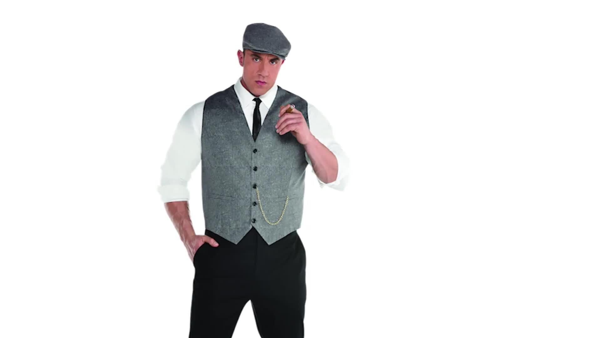 Adult Roaring 20s Dapper Man Costume Plus Size