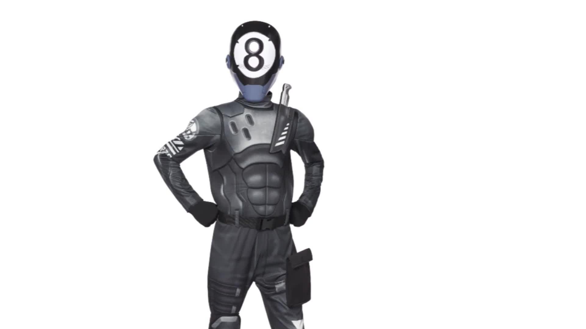 Kids' 8-Ball Skin Costume - Fortnite