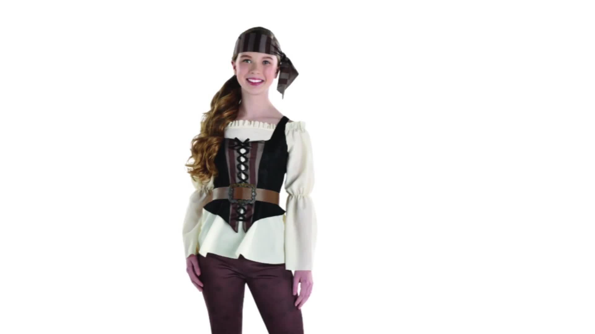 Girls' Shipwrecked Pirate Costume