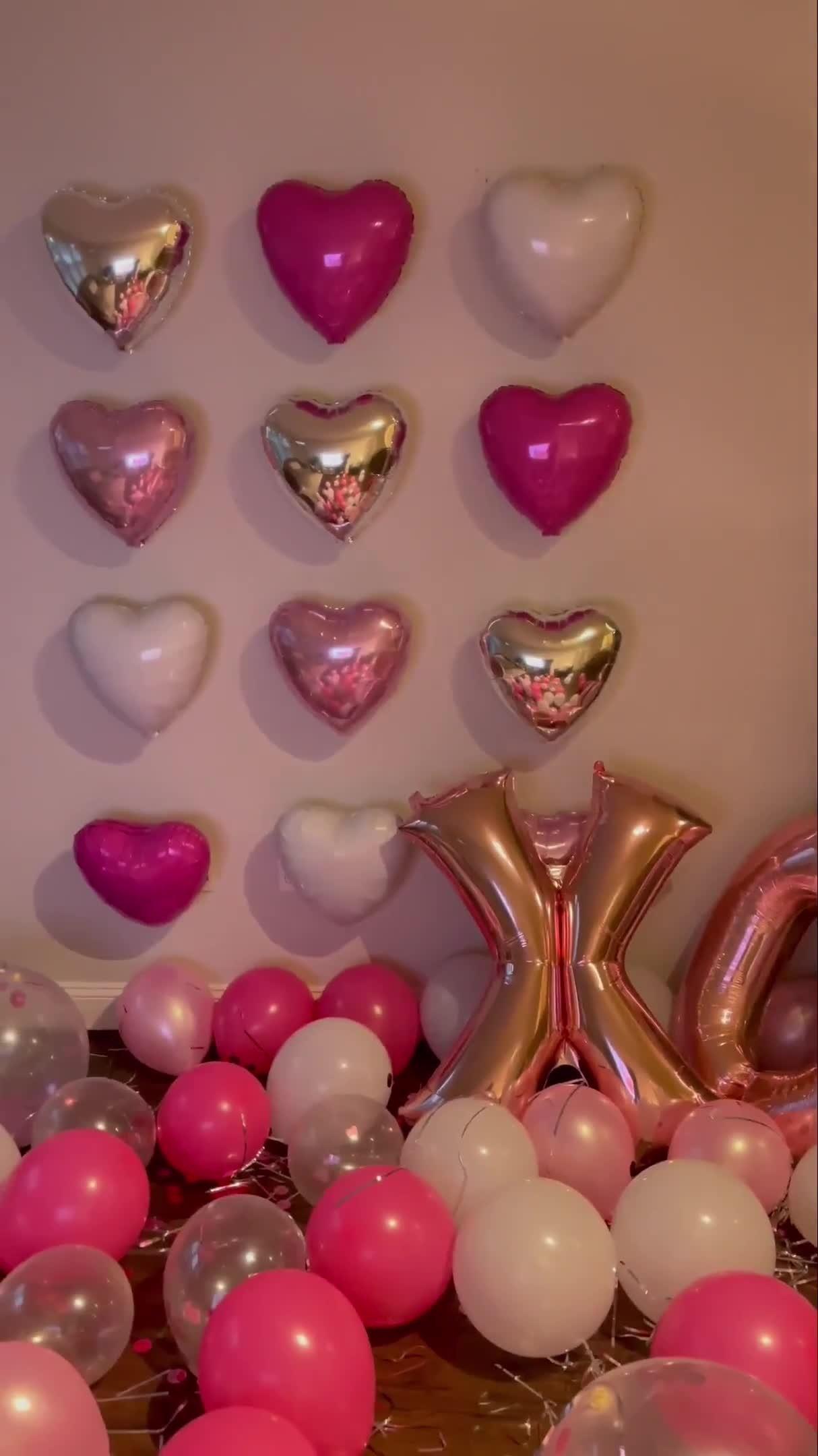 17in Pink Heart Foil Balloon