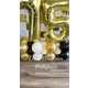 15ct, 12in, Gold Pearl Balloons