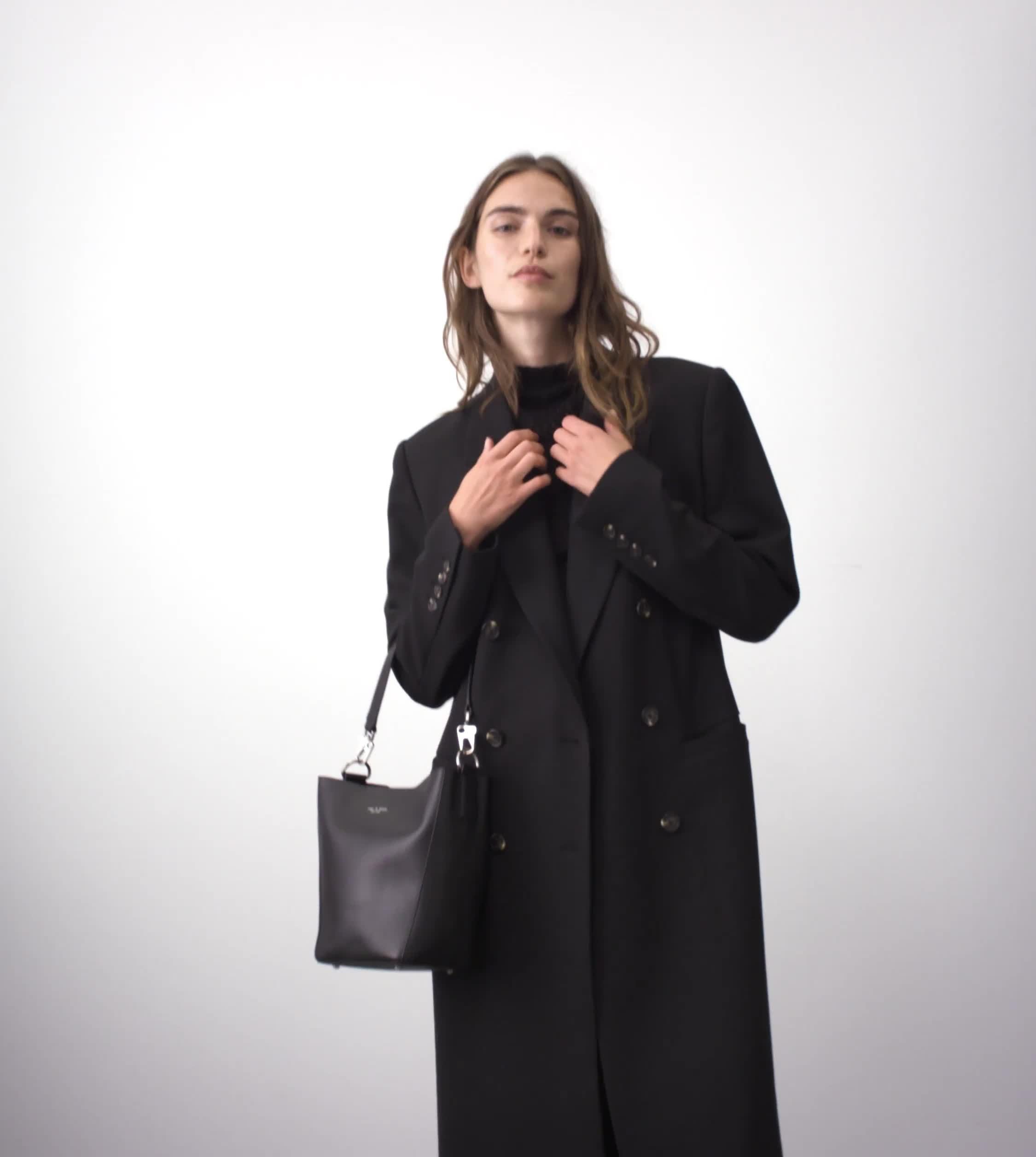 Parker Leather Bucket Bag - Black | rag & bone