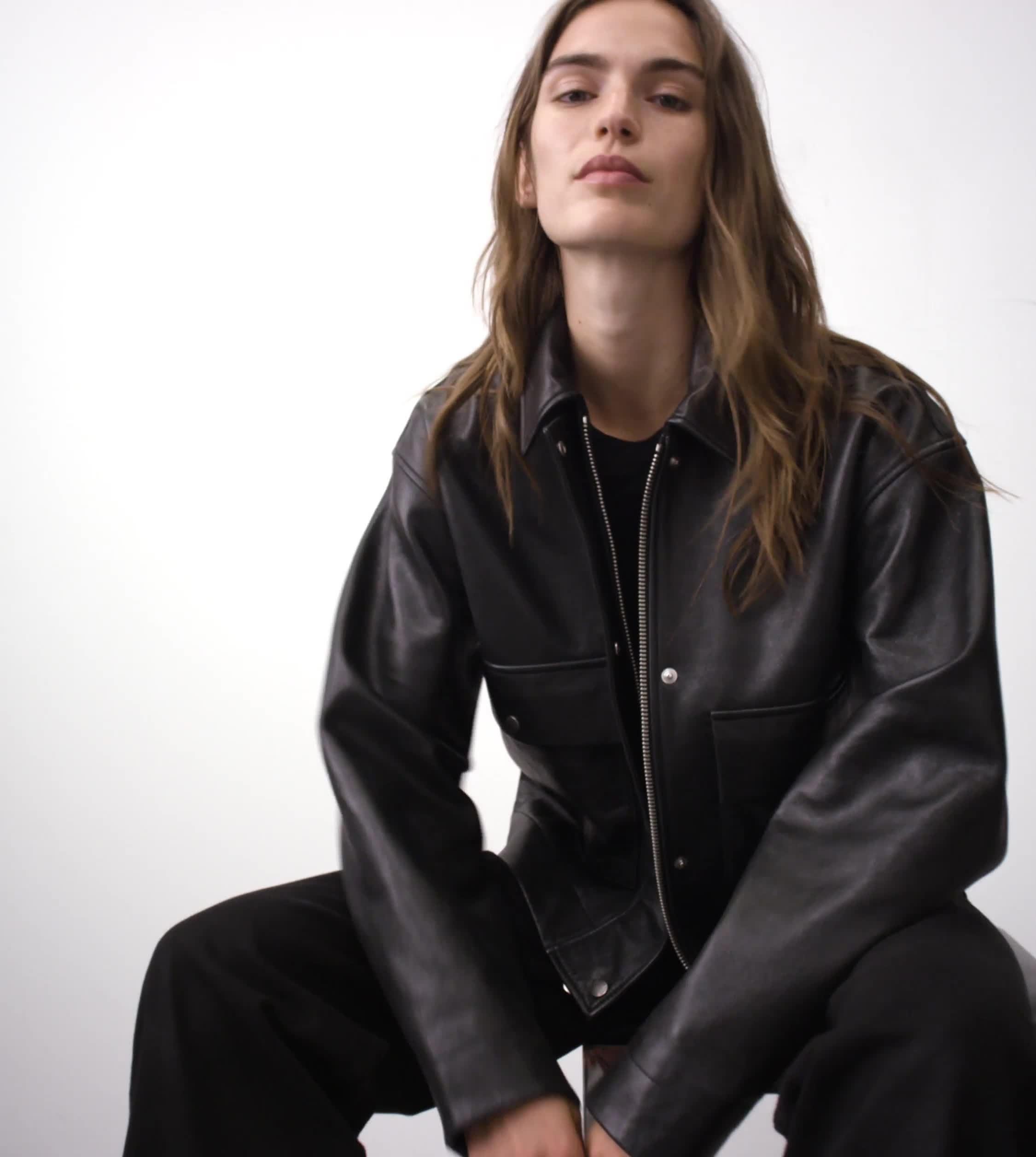 Nonie Lamb Leather Jacket - Black | rag & bone