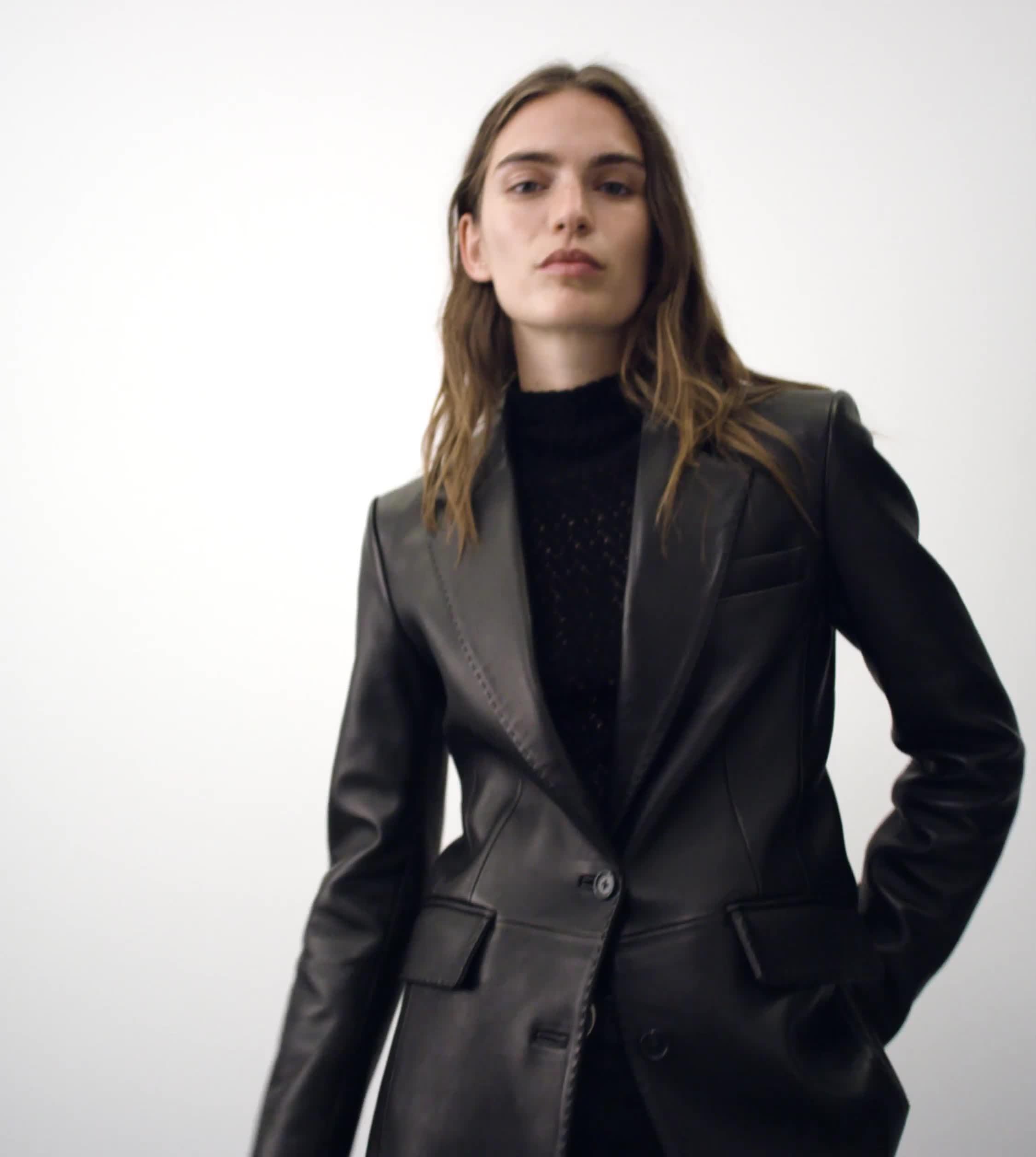 Ash Lamb Leather Blazer - Black | rag & bone