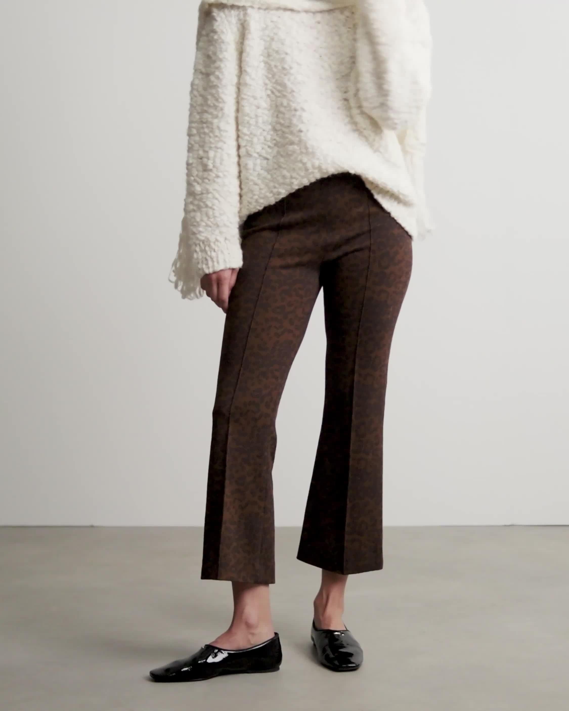 Irina Leopard-Print Kick Flare Pants - Leopard | rag & bone