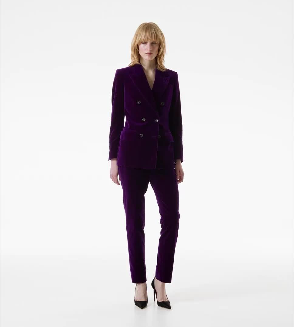 ジャケット TOM FORD SS25 WOMAN JACKET (GI3005 FAX1430 IG314) DOUBLE BREASTED PEAK LAPEL JACKET | Tom Ford Fashion