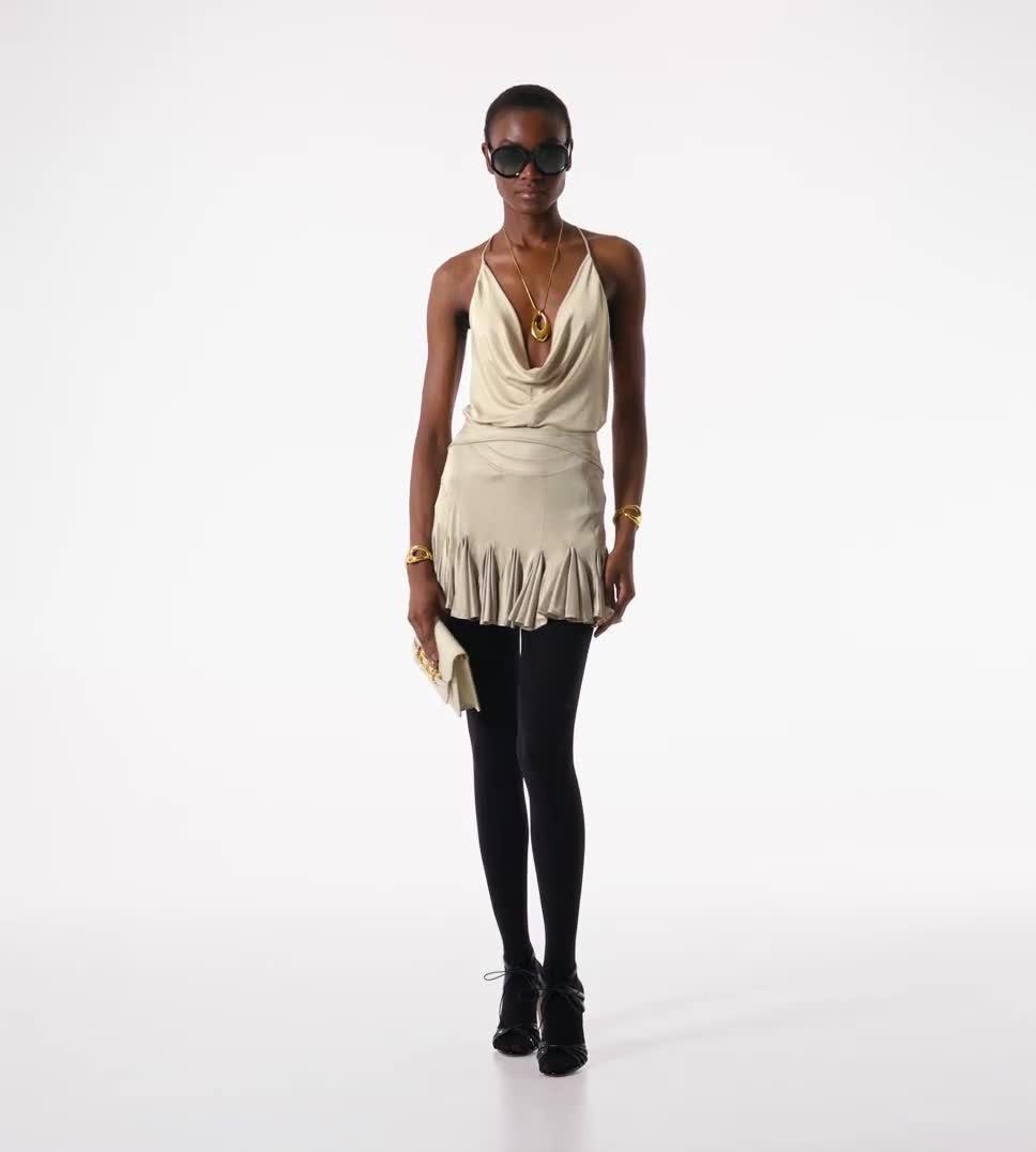 FLUID KNITTED VISCOSE STRETCH JERSEY TOP | Tom Ford Fashion