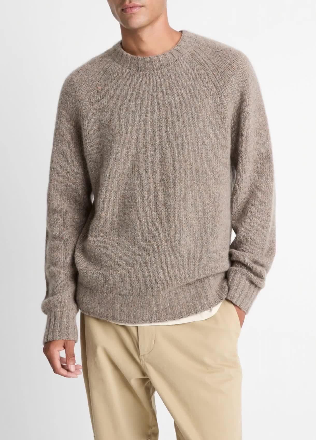 Donegal Cashmere Raglan-Sleeve Sweater image number 0