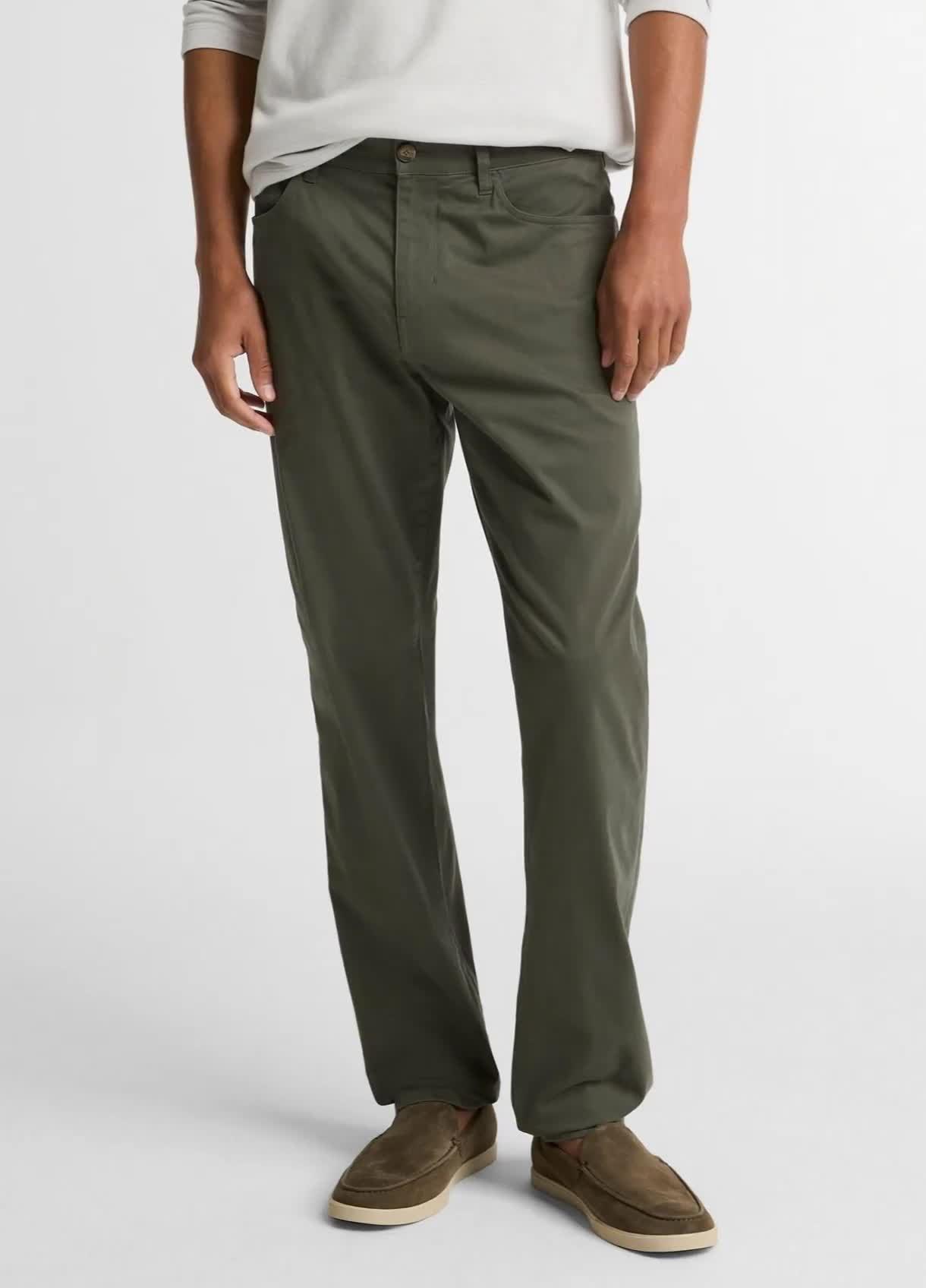 Dylan Slim 5-Pocket Cotton Sateen Pant image number 0