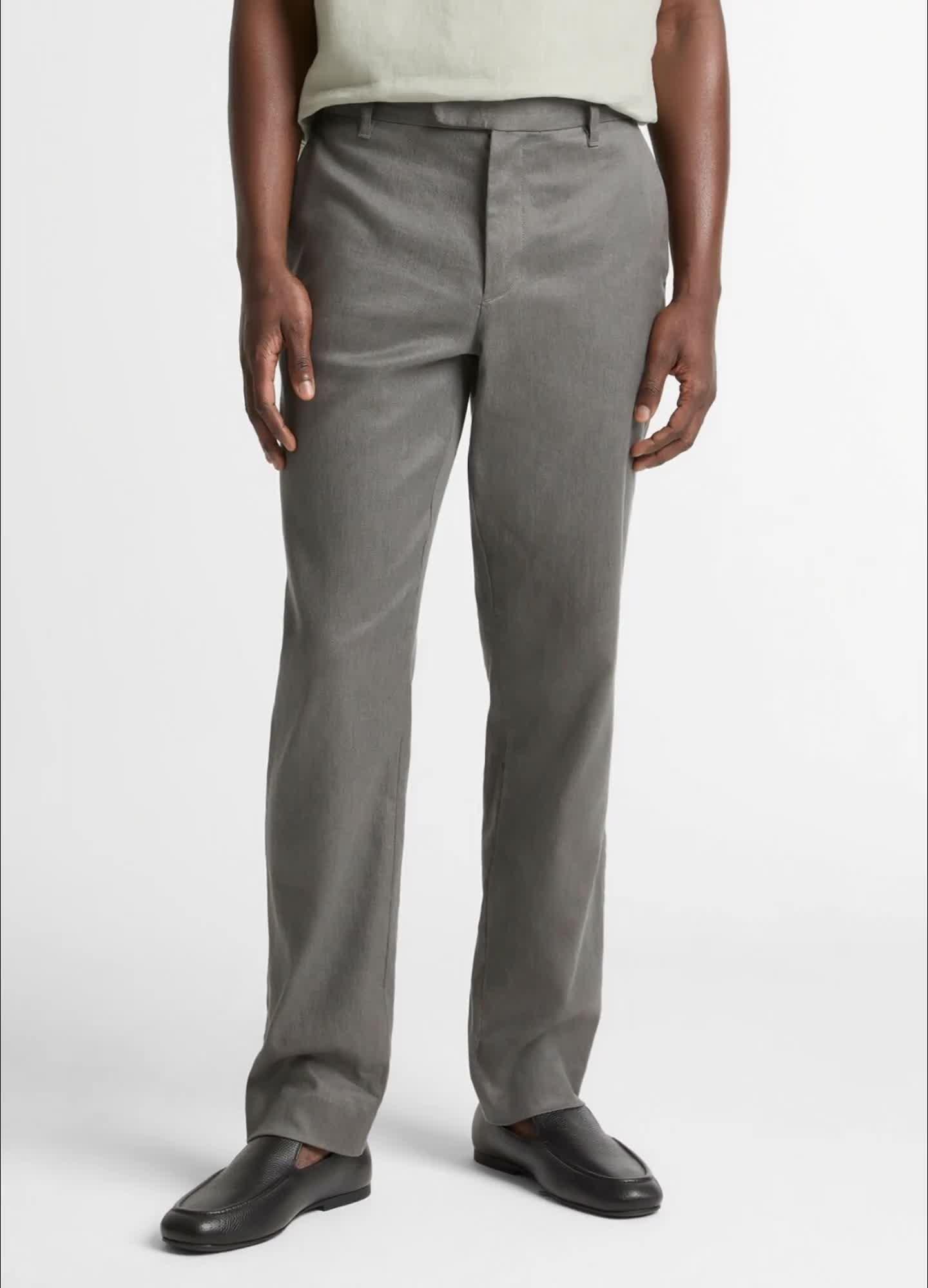 Owen Athletic Linen-Cotton Extended-Tab Pant image number 0
