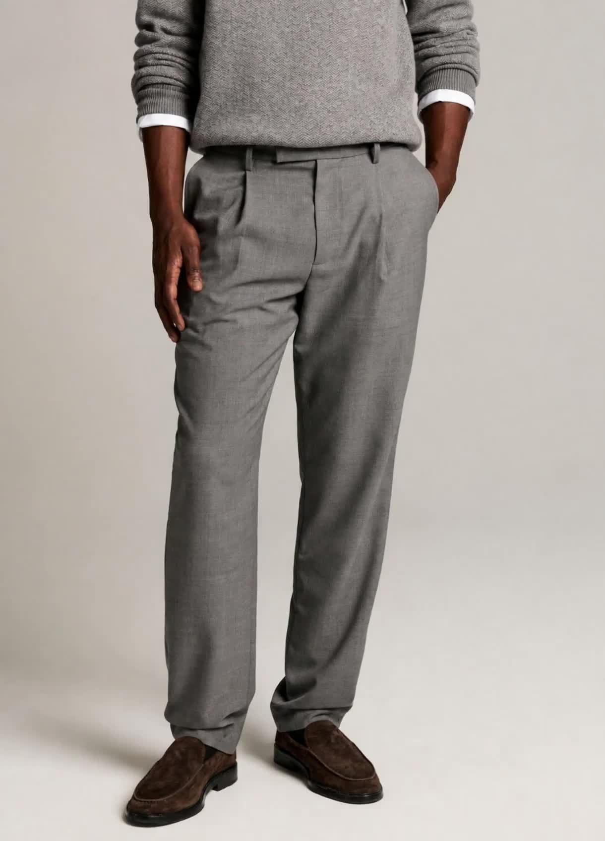 Owen Athletic Twill Pleated Trouser image number 0