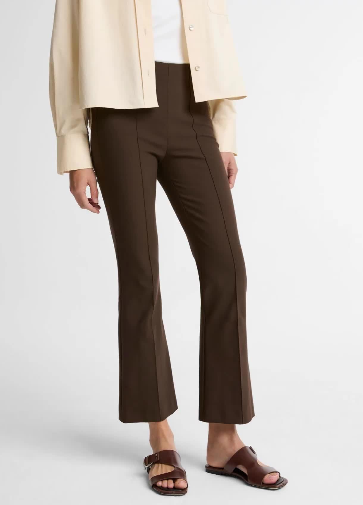Niki Mid-Rise Pintuck Crop Flare Pant image number 0