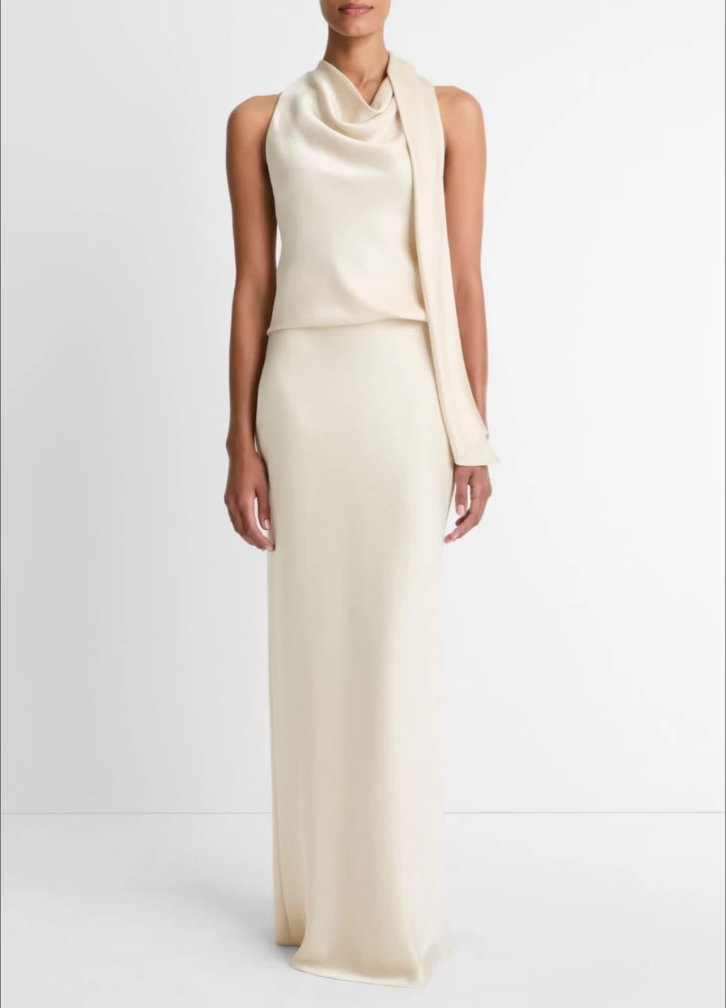 Satin Scarf Top image number 0