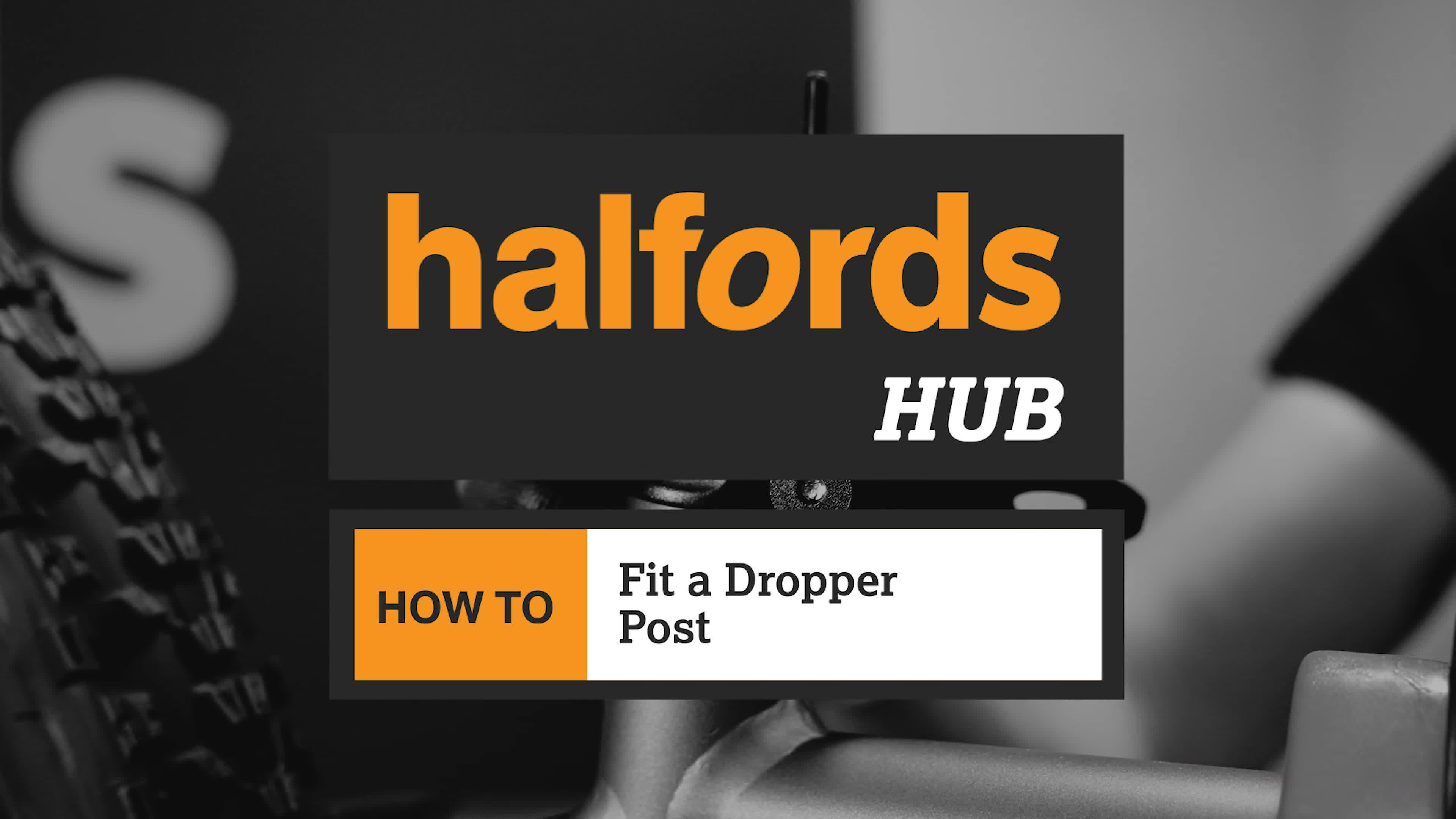 Dropper store post halfords